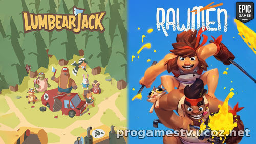 Аркаду LumbearJack, и арена шутер - RAWMEN: Food Fighter Arena, можно забрать в Epic Games Store (EGS)