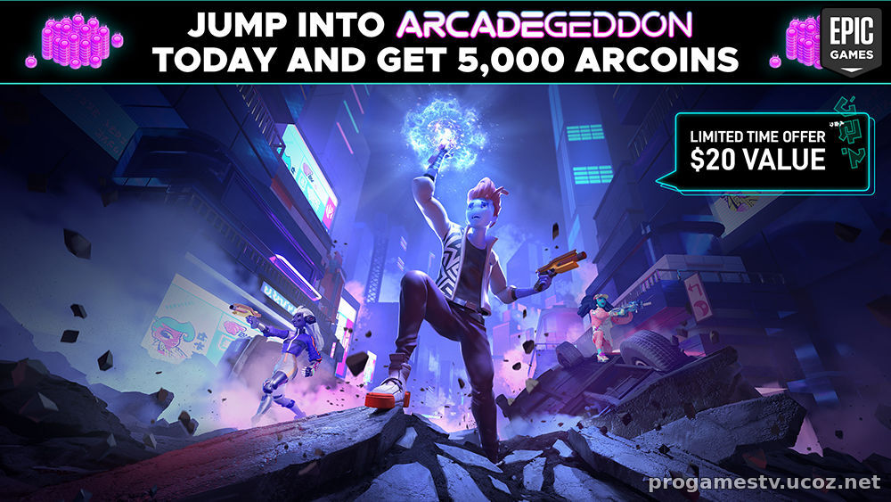 Promo Bundle с 5000 внутриигровой валюты для игры Arcadgeddon, можно забрать в Epic Games Store (EGS)