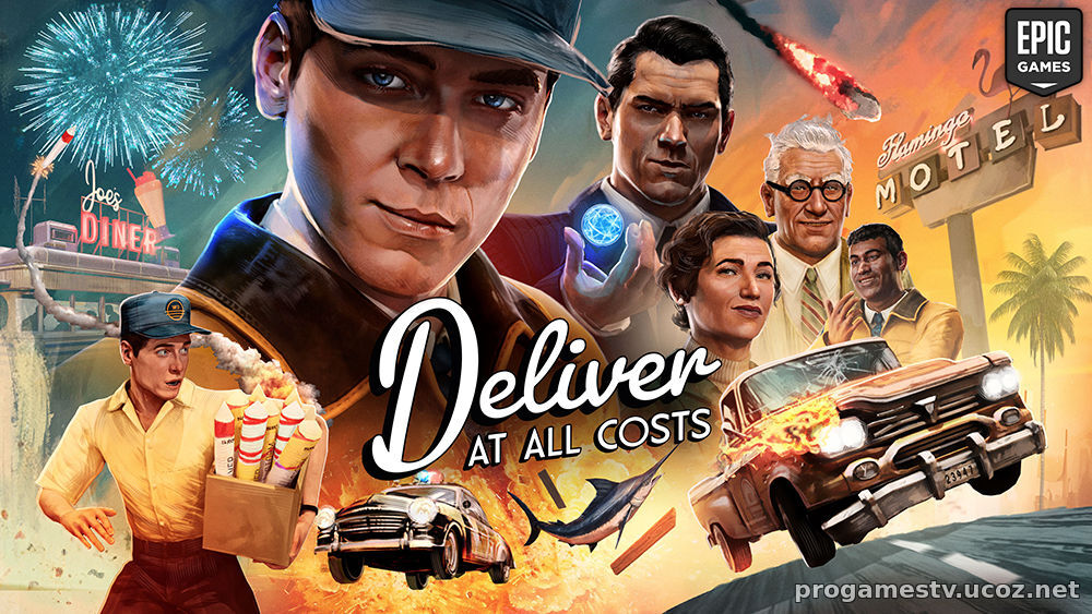 Аркаду про доставку в абсурдных условиях - Deliver At All Costs, можно забрать в Epic Games Store (EGS)